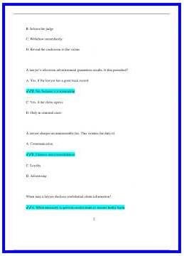 MPRE Questions and Answers Latest Version Graded A246 636x882