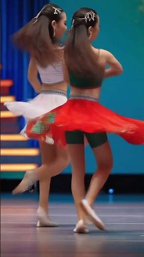 Stunning Traditional Dance Performance - Vibrant Green & Red Costumes