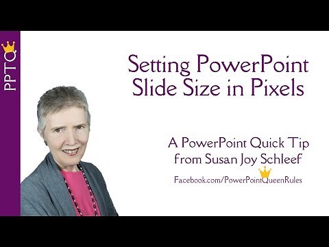 Set PowerPoint Slide Size in Pixels