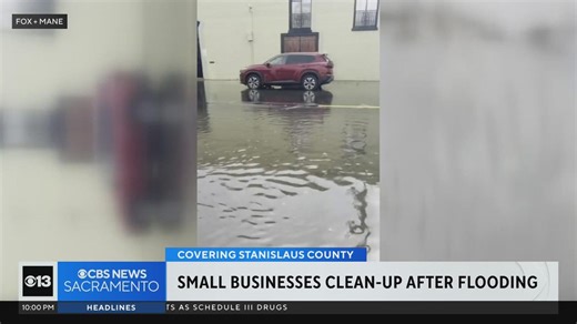 Small businesses in Escalon clean up after storm causes flooding