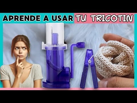 🧵 Como Utilizar Máquina Tricotin 🔴(Fácil y Rápido) 🧶