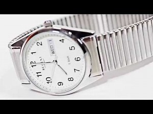 Armbanduhr für Damen & Herren mit Metallzugarmband Regent Weiß