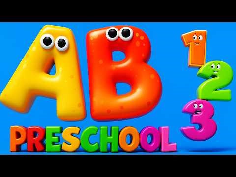 ABC and 123 Learning Videos For 3 Years Olds | Learn ABC Phonics Shapes Numbers Colors | #kidsvideos