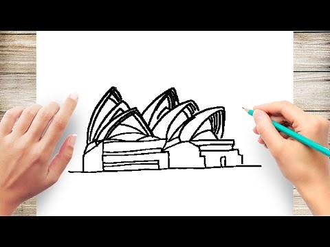 How to Draw Sidney Opera House for Beginner