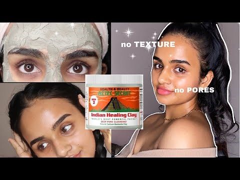 I used the AZTEC INDIAN HEALING CLAY mask everyday for ONE WEEK! *before&after results* 🔥🔥