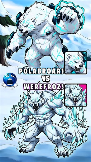 Werefroz vs Polabroar Battle In Dynamons World||#dynamonsworld#dynamon#newdynamon#shorts#2025