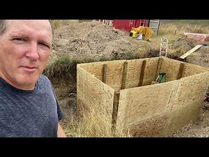 ROOT CELLAR BUILD - PUTTING UP THE WALLS AND BEAMS (EP 54)