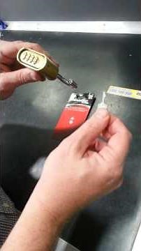 How to change the combination of a Masters 175D combination padlock