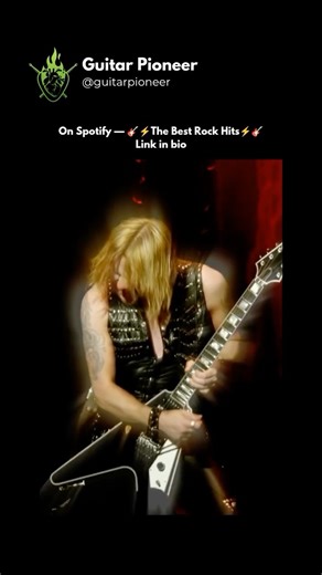 Guitar Pioneer on Instagram: "Judas Priest performing “Breaking the Law” during the Epitaph World Tour at Hammersmith Apollo, London on May 26, 2012. Richie Faulkner’s Flying V is pure fire — shredding through metal history like a thunderstorm. Richie Faulkner was born Richard Ian Faulkner on January 1, 1980 in London, England. Before joining his current band, he cut his teeth in several acts including Dirty Deeds, Voodoo Six (which he co-founded), Ace Mafia and the Lauren Harris Band. On April 