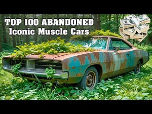 Million-Dollar Muscle Cars Forgotten & Rusting – Must-See TOP 100! Abandoned American cars 2025