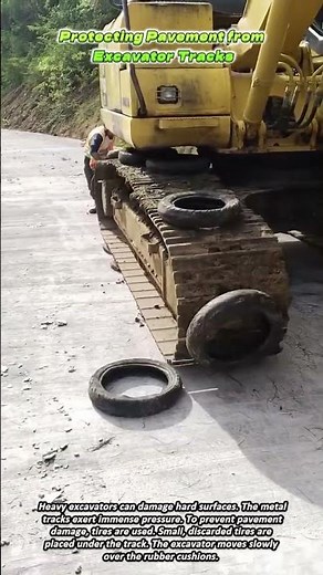 Protecting Pavement from Excavator Tracks