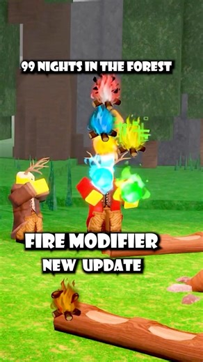 Fire Modifier is OP! New UPDATE 99 Nights in the Forest (Cutscene)