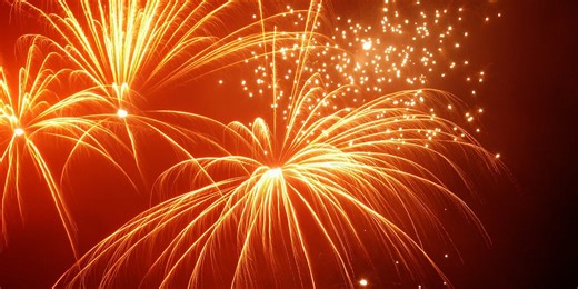 Annual Cherry Drop in Sister Bay celebrating the start of the New Year