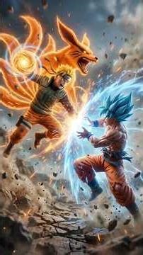 Super Saiyan Blue Goku vs Naruto