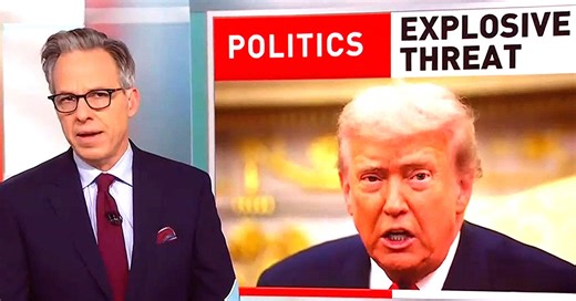 CNN’s Jake Tapper Goes Off on Trump in Blistering Rant Over Calls to Execute Democrats