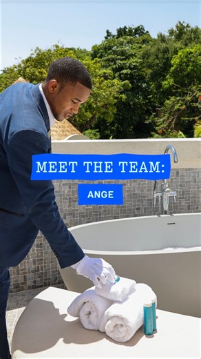 Your welcome to Saint Lucia never felt so warm. When we say our team members treat you like family, we mean people like Ange, one of our butlers at #SandalsRegencyLaToc 💙 Caribbean // Warmth // Butler Service #SandalsResorts #MadeOfCaribbean | Sandals Resorts
