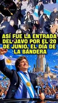 🇦🇷 THIS IS HOW JAVO ARRIVED AT THE FLAG DAY CEREMONY