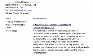 Microsoft Hackathon leads to AI and sustainability collaboration to rid plastic from rivers and the ocean - Source