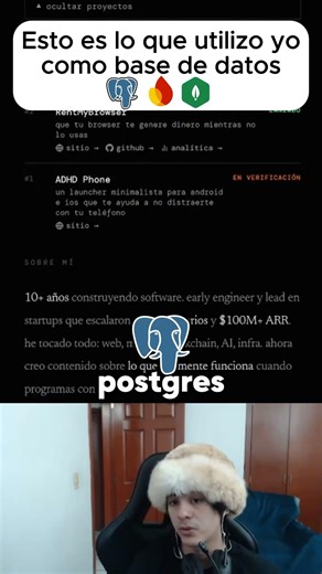 Te explico que uso de base de datos #mysql #mongo #firebase #postgres #programacion