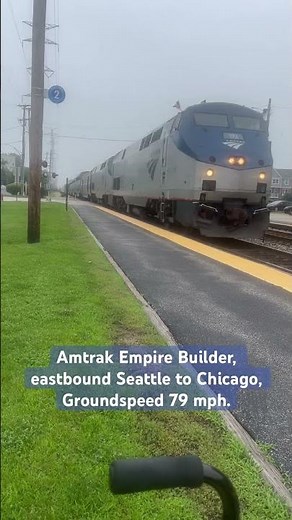 Amtrak Empire Builder, eastbound Seattle to Chicago.