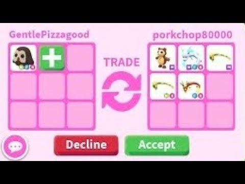 I finally did a big trade OMG in Roblox adopt me.