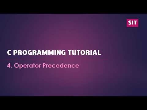 04 Operator Precedence and Associativity in C Programming | C Tutorial for Beginners