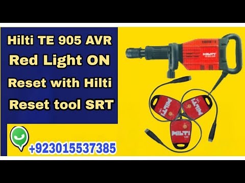 Hilti service reset tool Hilti TE 905 AVR Red Light on problem Reset with tool (Hilti SRT)....