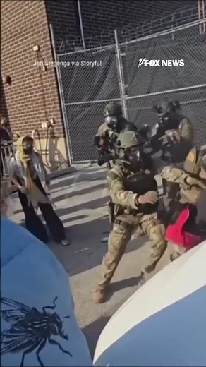 WATCH: Two anti-ICE demonstrators ARRESTED during protest