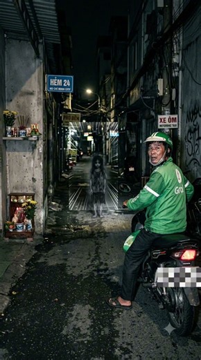 Anh xe ôm công nghệ gặp hồn ma cậu bé trong hẻm