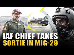 Must Watch! IAF Chief Air Chief Marshal AP Singh takes sortie in MiG-29 UPG multi-role aircraft