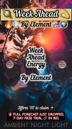 🌪️ WEEK AHEAD SHIFT by Element: The Momentum Returns 🔥🌬️🍃🌊 The heavy pause is over. This week snaps everything back into motion. The confusion clears, the delays vanish, and the answers you’ve been chasing finally land. You aren't guessing anymore. You’re moving. Read Your Element: 🔥 Fire Signs (Aries, Sagittarius, Leo): The frustration of being stuck in the mud finally ends. You’re shifting from a standstill to full speed ahead almost overnight. 🌬️ Air Signs (Gemini, Libra, Aquarius): Th