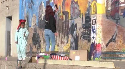 New Wheels Museum mural honoring victims of violent crime