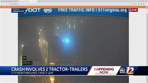 Two tractor-trailers involved in crash in Fancy Gap