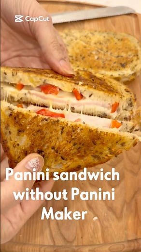 How to make Panini Sandwich without Panini maker!! #panini #canadianfoodblogger #recipe #sourdough