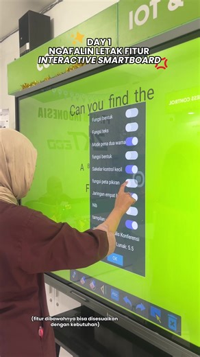 POV: Day 1 pakai Interactive Smartboard 😅 Awalnya bingung… klik sana-sini dulu. Eh ternyata bisa diotak-atik, dan fiturnya lengkap sesuai kebutuhan ✨ Baru hari pertama aja udah mulai nyaman 😉 Siap coba juga? DM atau klik link di bio kalau mau kelasmu ikut upgrade 🚀 #InteractiveSmartboard #PembelajaranDigital #TeknologiPembelajaran