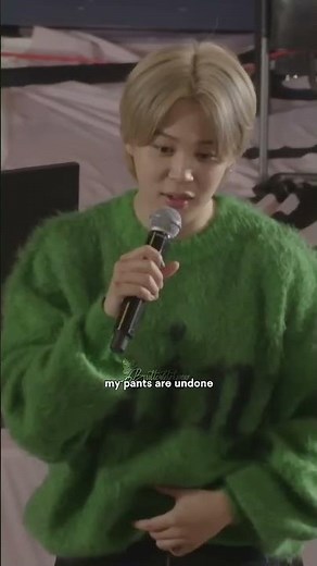 ARMYs were telling Jimin that his pants are undone but he 😂