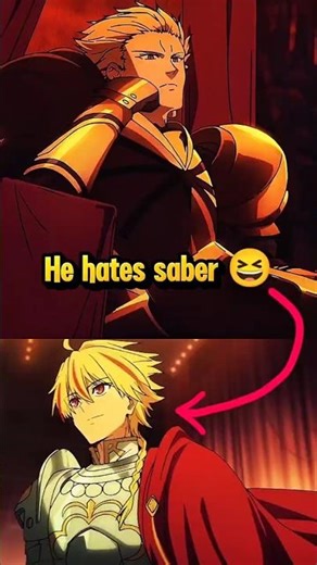 When to goats fight Gilgamesh vs Saber 🔥💀 #animeedit #shorts #fateseries