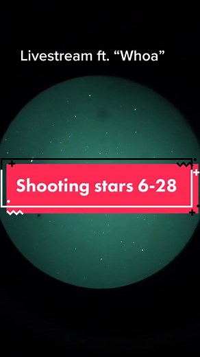 Shooting stars during tonight’s live. 6-28 #astronomy #space #astronerds