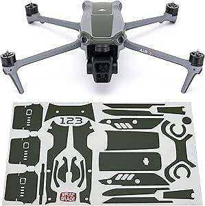 Amazon.com : WRAPGRADE Skin Stickers Compatible with DJI Air 3 | Accent Color (Amry Green) : Electronics