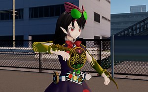 【东方MMD】鵺：只要有零钱和明天的内裤就能活下去。（假面骑士OOO变身还原）