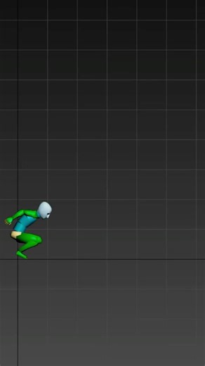 3ds max - jumping forward animation 피드백 감사하게 받겠습니다#jumping #animation #JumpingAnimation #점프애니메이션