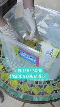 How to Dirty Books l How to Clean Moldy Books | How to Clean Used Books #shorts