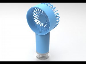 SolidWorks Tutorial Part 11: Full Assembly of Portable Mist Spray Fan