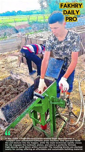 Compressed Earth Block (CEB): The Future of Low-Cost Eco-Friendly Bricks #work #handmade #skills