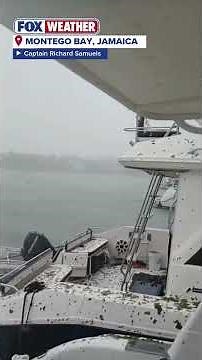 Montego Bay boats lashed by Melissa rain, winds in Jamaica