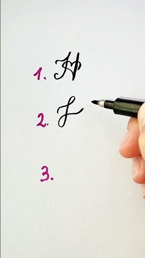 3 Styles of the Letter H with a Heart. #short #calligraphy #miraluneworkshop