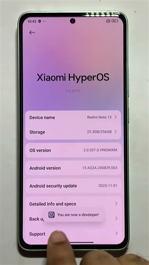How To Enable OEM Unlocking On Redmi Note 13 #ytshorts #frpbypass