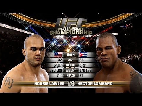 UFC 1 Gameplay Robbie Lawler vs Hector Lombard