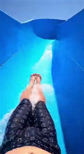 This Water Slide is Straight-Up Terrifying 😰 #shorts #waterslide #waterpark #extreme #thrillseeker