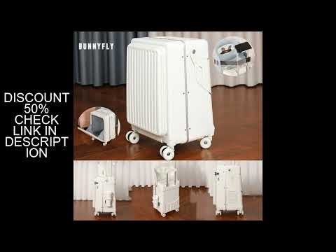 BunnyFly Kid Mom Suitcase with Seat for Children Can Sit To Ride Trolley Luggage Baby Travel Carry C